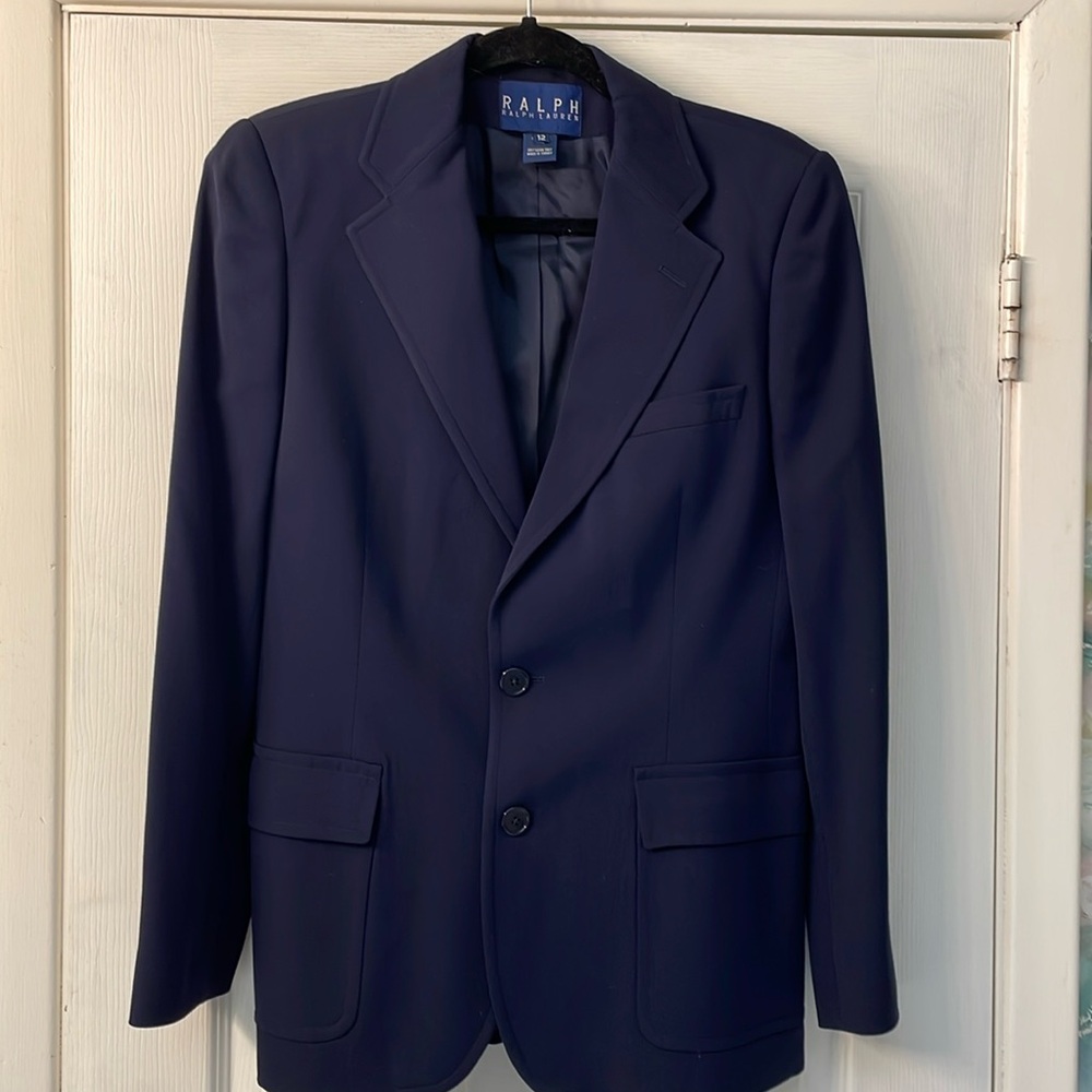 RALPH LAUREN blue label Navy blue blazer size 12